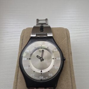 Swatch Black and Silver Smartwatch